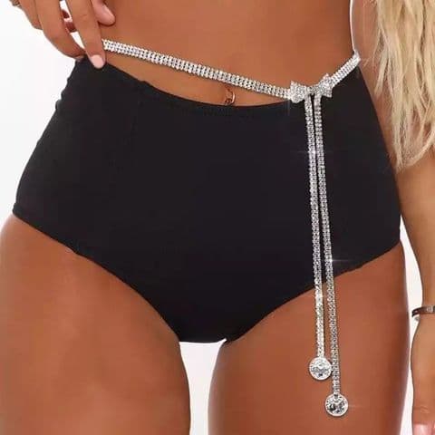 BandS - Shiny Bow Knot Rhinestones Waist Chain £29.95