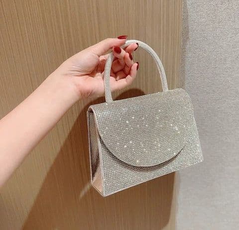 BandS - Silver Glitter Small Bag