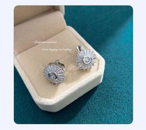 BandS - Silver Round Clip-on Earrings £14.99