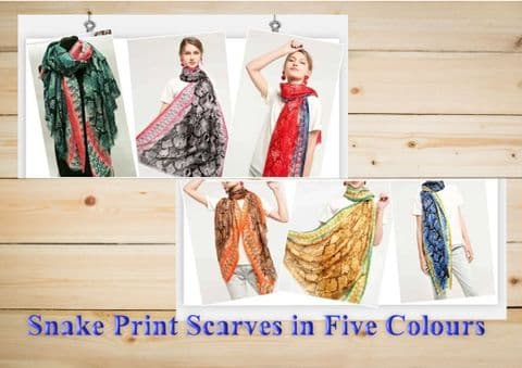 BandS - Snake Print Scarves