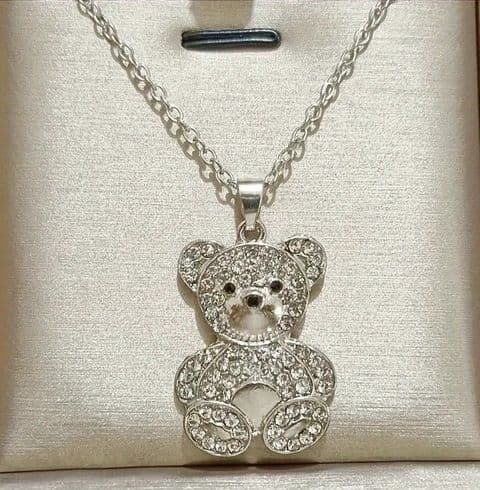 BandS - Sweet Little Silver Bear Pendant £14.99