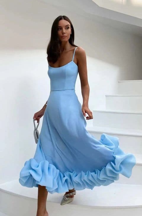 BandS - Thin Strap Dress Blue