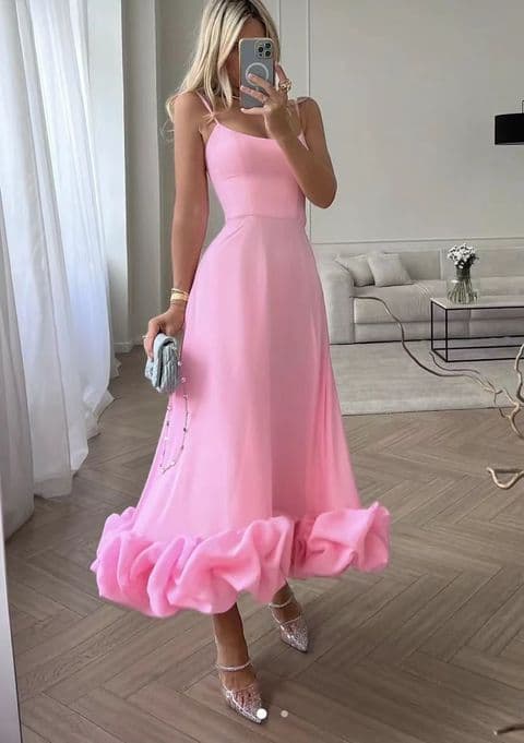 BandS - Thin Strap Dress Pink