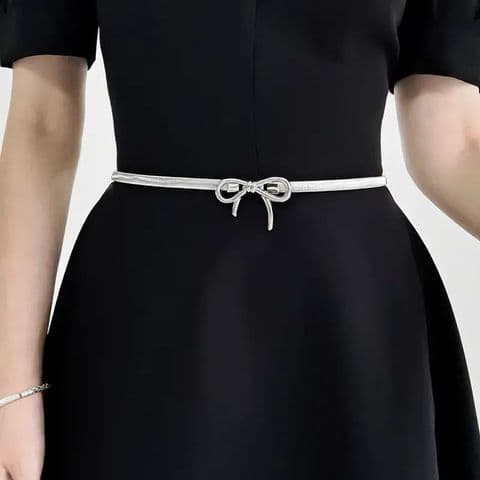 BandS -Thin Stretch Gold & Silver Belt £24.95