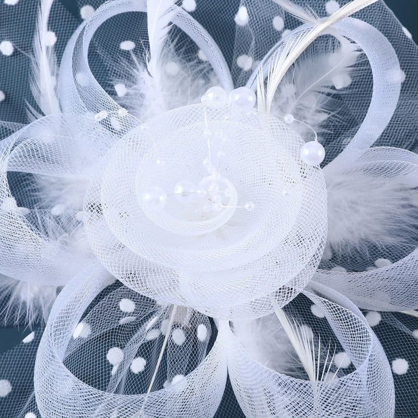 BandS - White Facinator