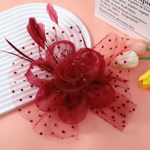 BandS - Wine Red Facinator