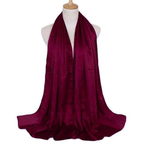 BandS - Wine Red Pashmina