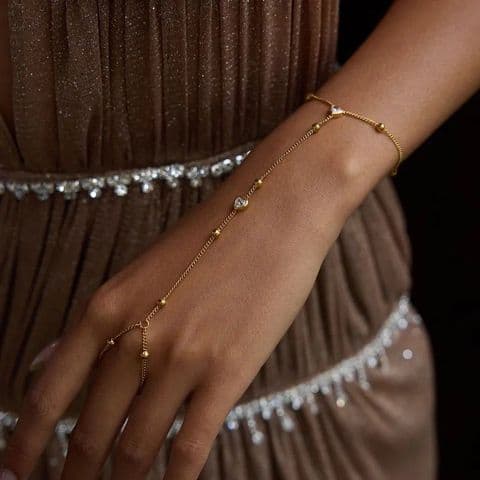BandS -  Zircon Heart Slave Bracelet £14.99