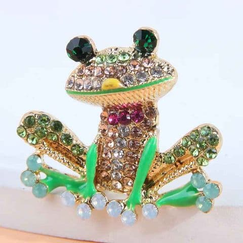 Cheeky diamonte Frog broach  £14.99