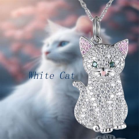 Diamonte Cat Necklace £14.99