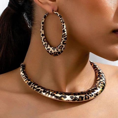 Exaggerated Classic Style Leopard Ferroalloy set £29.95