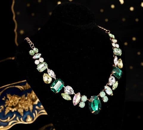 Green Apple Diamond Splicing necklace  £29.95