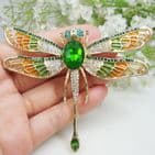 Large Dragonfly stone broach  £29.95