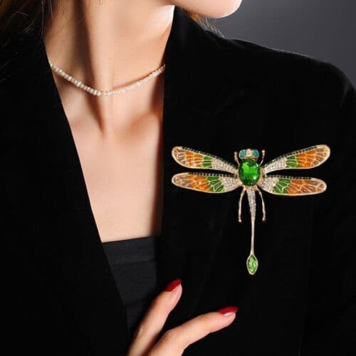 Large Dragonfly stone broach  £29.95
