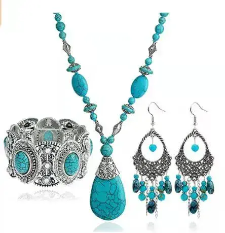 Turquoise four piece Boho set £29.95