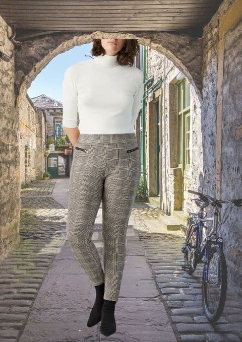 Ysabel Mora - Green Check Leggings