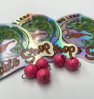 The Big Lerf Tungsten ‘Cheb’ Weight - 1.5g Pink