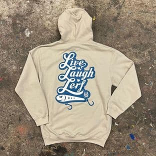 The " Live, Laugh, Lerf" Hoodie  - Cream