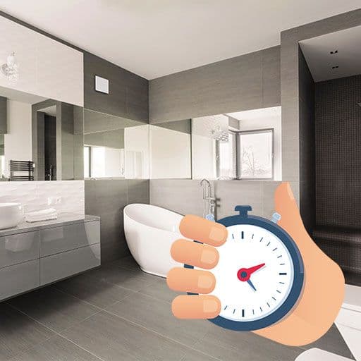 How long should you run your bathroom fan?