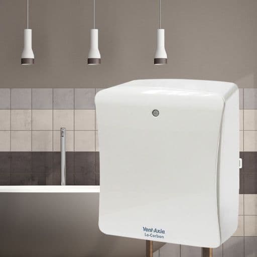 Extractor De Baño Vent-Axia Lo-Carbon IQ De Diseño Plano 100 - 125