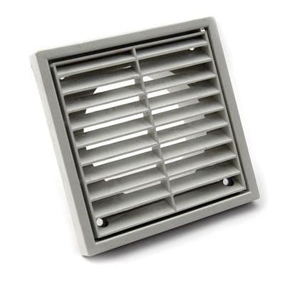 4 Inch 100mm Fixed Grille White