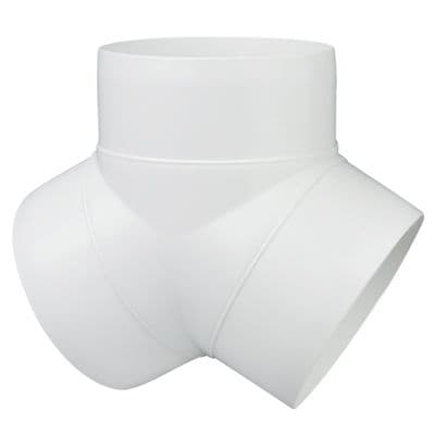 Ventilation Y Piece for all 100mm 4 inch extractor fans