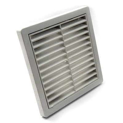 5 Inch 125mm Fixed Grille White