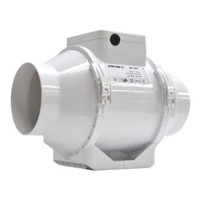 Airflow AV100T Aventa 4 Inch 100mm Inline Fan with Timer - 9041086