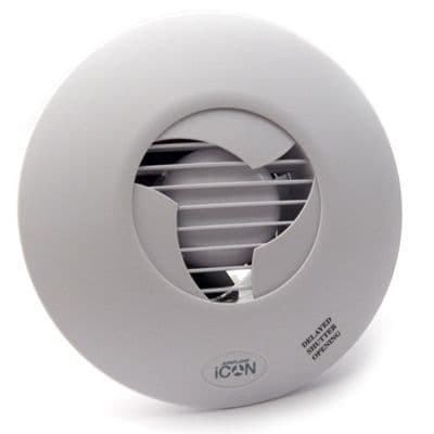 72683701 Airflow Icon ECO15S Low Voltage SELV ALL Zones Bathroom Fan
