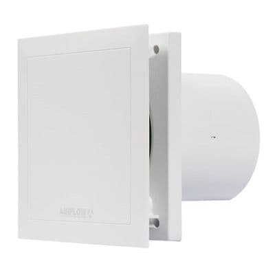 Airflow QT100HT 4 Inch Quiet Air Bathroom Fan with Humidistat and Timer - 9041261