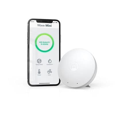 Blauberg AIRTWM Wave Mini Indoor Air Quality Sensor Mould Risk Humidity, VOC & Temperature