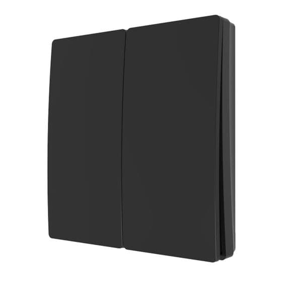 Culina Konect 2 Channel Wireless Kinetic Switch Matt Black 40034