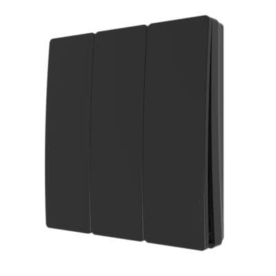 Culina Konect 3 Channel Wireless Kinetic Switch Matt Black 40036