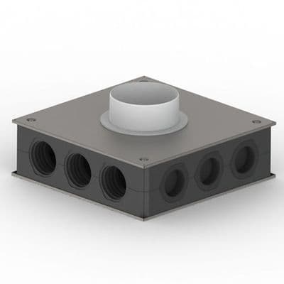 Domus RDM-EP150 12 Way 75mm Radial Manifold 125mm Round Top Entry