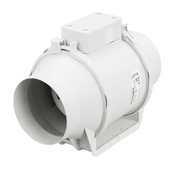 Envirovent SILMV160/100 Ultra quiet 4 inch inline fan 24dB(A) 180m3/hr