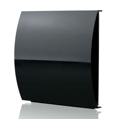 External Wind Baffle Vent 150mm Black
