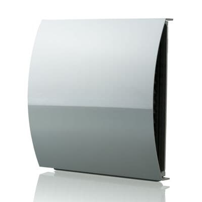 External Wind Baffle Vent 150mm Grey