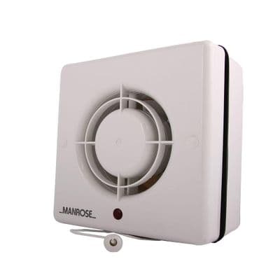 Manrose WF100H 4 Inch Window Extractor Fan with Humidistat