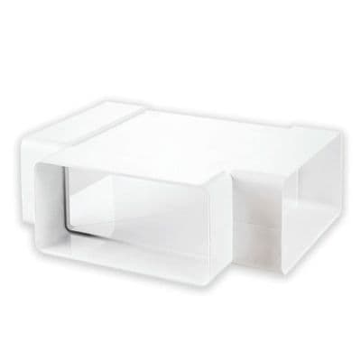 Rectangular Flat Duct 204 x 60 mm Horizontal T-Piece
