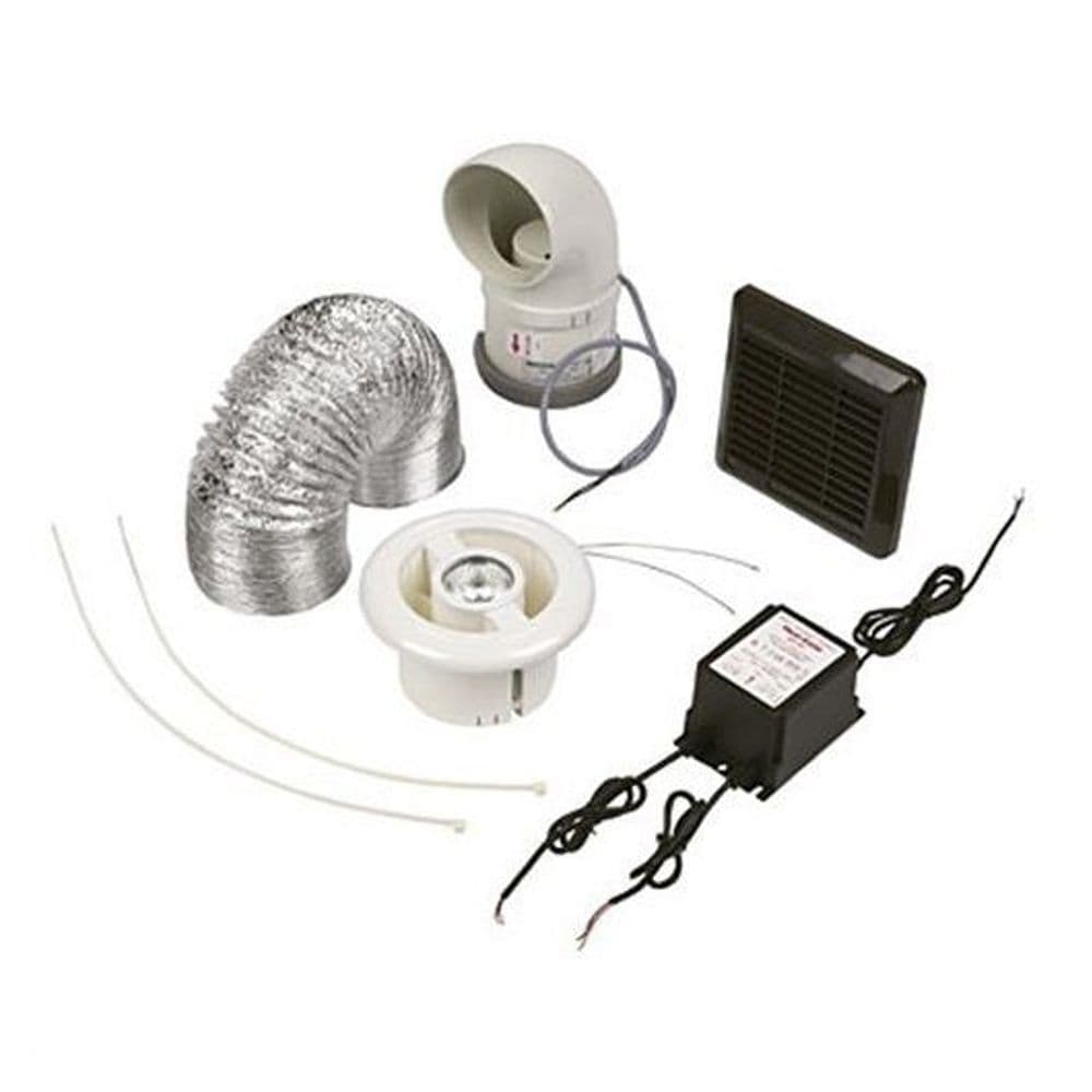 Vent Axia 453413 Luminair Shower Extractor Fan Kit & Light & Timer