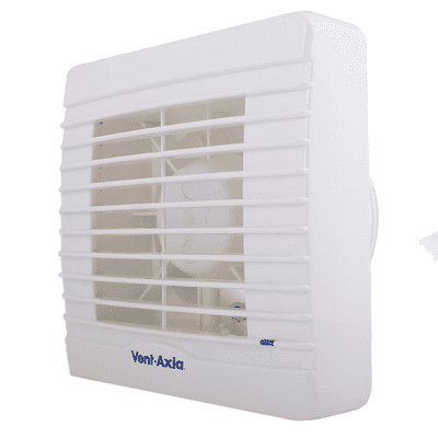 Vent Axia VA100XHT 251510 Extractor Fan with Humidistat, Timer & Electric Shutter