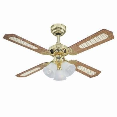 Westinghouse Ceiling Fan 78199 Princess Trio Polished Brass