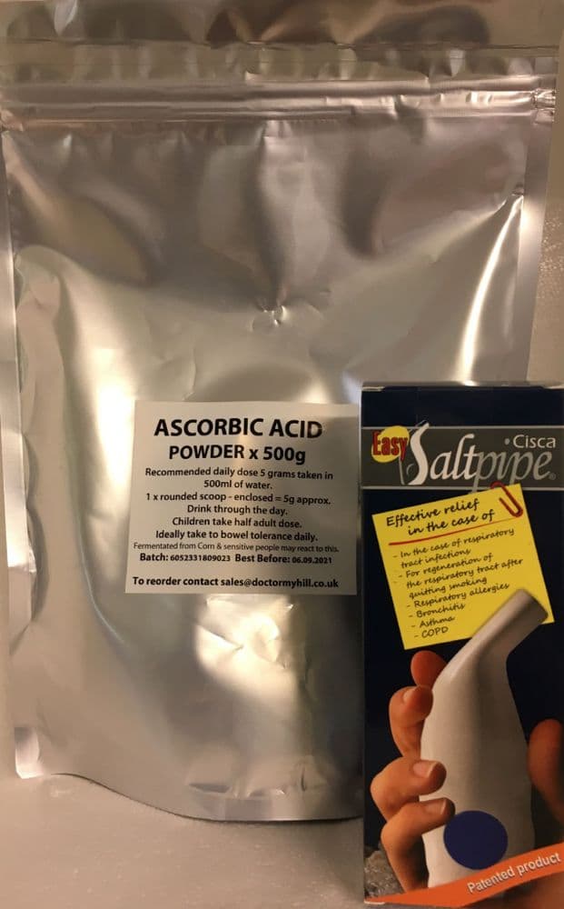 A Special Offer - Buy 2 x Ascorbic Acid Powder 500g and 1x Salt Pipe