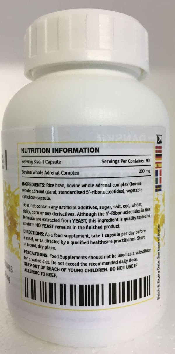 Adrenavive I by Procepts Nutrition Bovine Whole Adrenal Complex 200