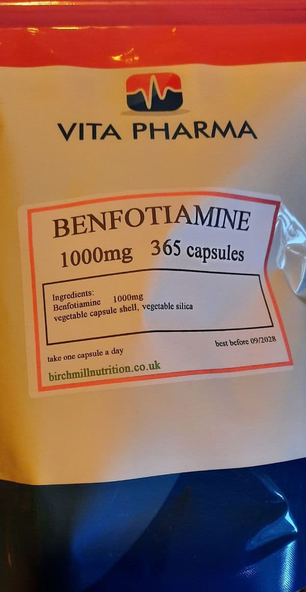 Benfotiamine 1000mg (365 capsules)