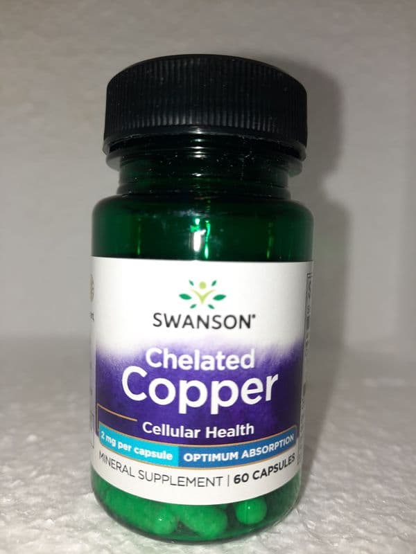 Copper by Swanson 60 capsules