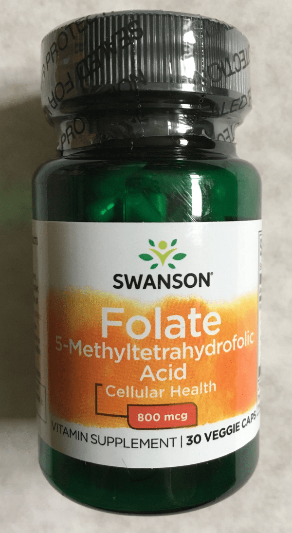 FOLATE - 5-Methyltetrahydrofolic Acid - 800 mcg 30 veggie capsules by SWANSON