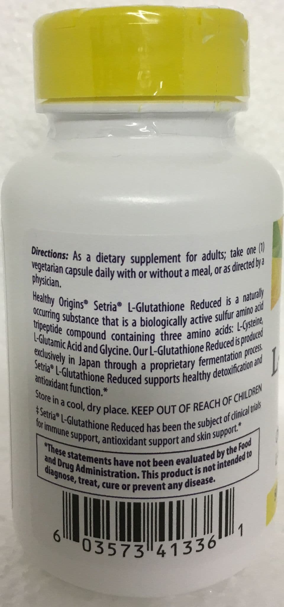 healthy origins setria l glutathione reduced 500 mg Healthy Origins Setria L-Glutathione 500 mg, 60 Thailand main image 0