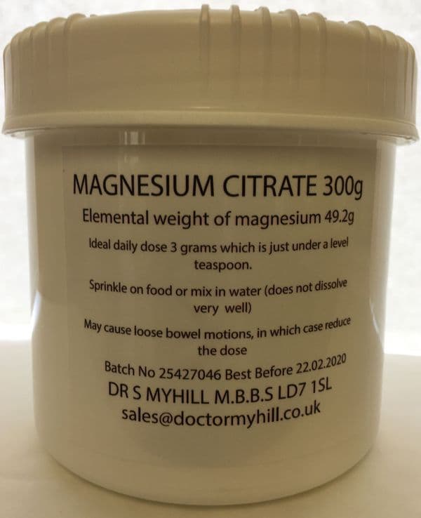 Magnesium Citrate powder - 300 grams