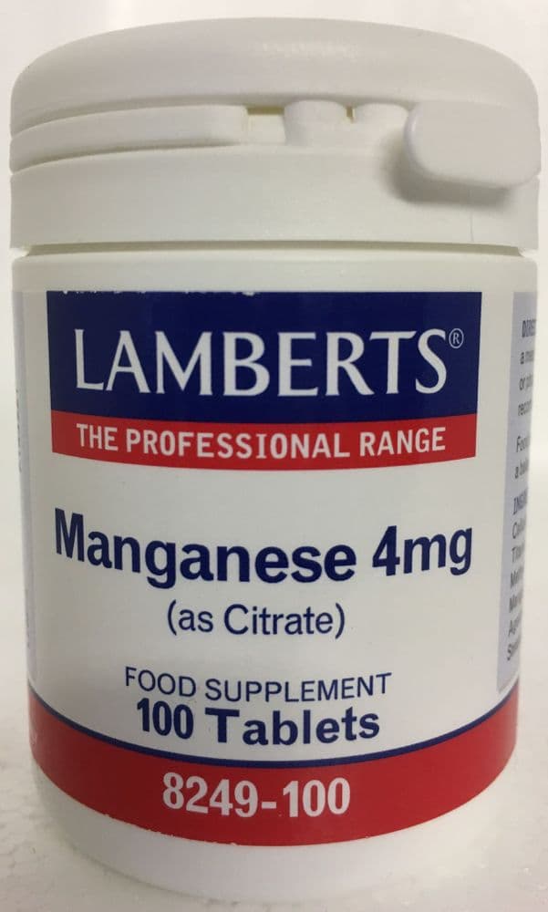 Manganese 4 mg by Lamberts 100 tablets
